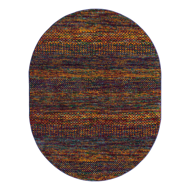 Tapis Multi_Unique Loom Ska Calypso, Ovale 7 pi 10 po x 10 pi