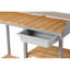 Banc de rempotage extérieur, table de travail en bois avec armoire pour fournitures de jardin