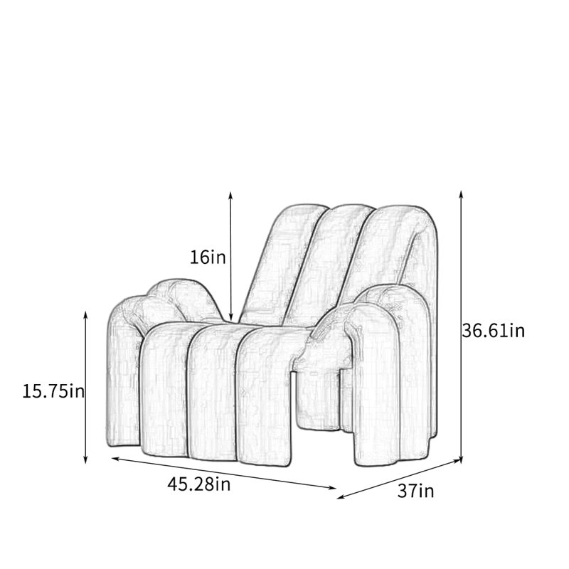 Creative Single Leisure Chair., Orange