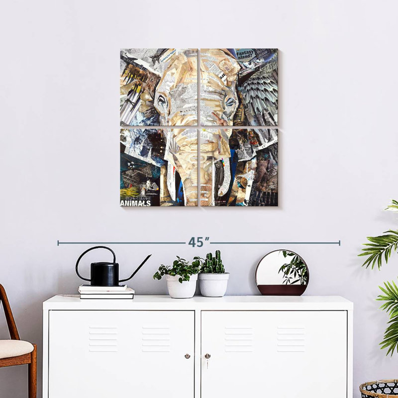 Brampt Elephants Gaze, 26" H x 26" W