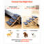 4 escaliers pour chien pour les grands animaux de compagnie, structure en bois, capacité de 150 lb, pliable, lits de traction antidérapants pour animaux de compagnie, conception, charge, facile à ranger dans de petits espaces