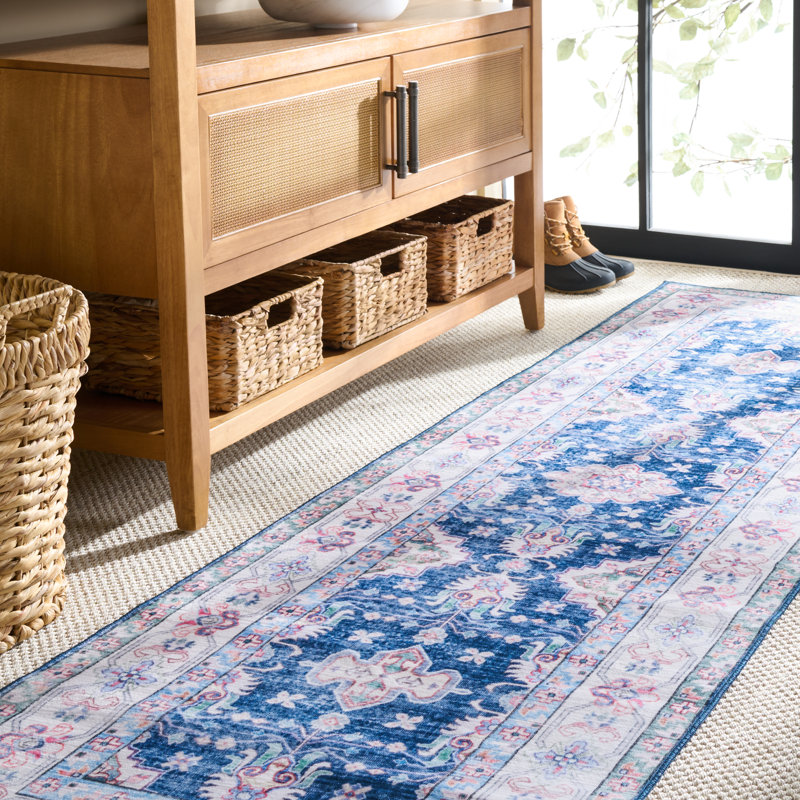 Msrw Tucson 196 Performance Machine Washable Oriental Rug, Runner 2'6" x 8'