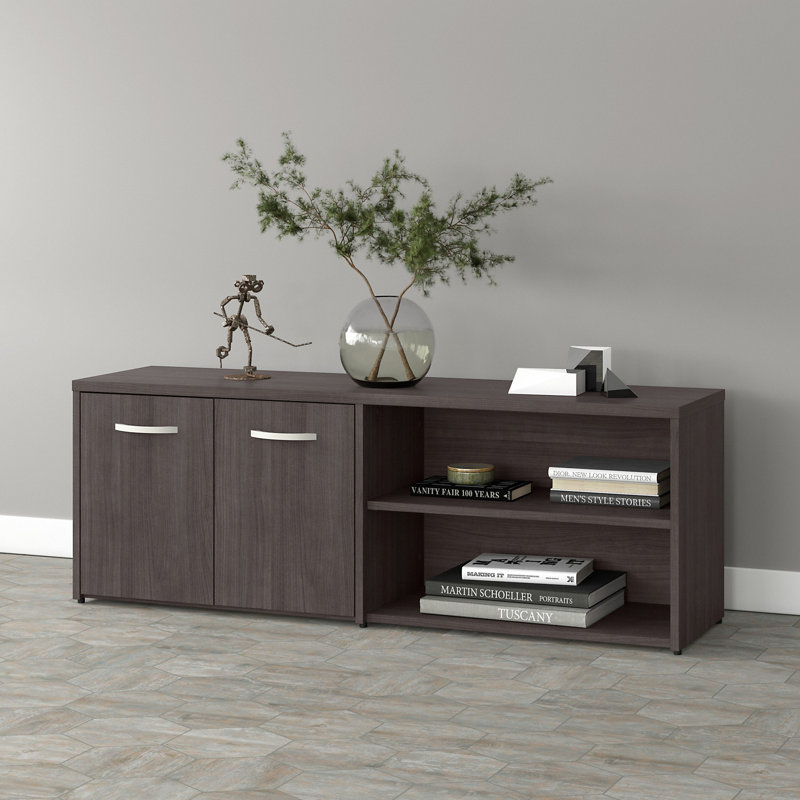 Kemry 59'' Wide 2 - Shelf Credenza, Storm Gray