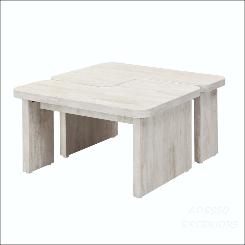 Table basse en L détachable