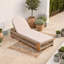 Chaise longue d'extérieur simple avec dossier réglable