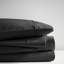 Drap de refroidissement en mélange de coton 4 pièces pour grand lit - absorbant, fini, lavable à la machine 600 fils, vous garde au frais, doux, tissu doux