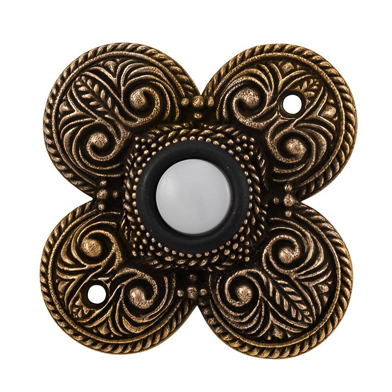 Napoli Push Button, Antique Gold