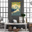 «Skiing On Snow Mountain - The Mountains Are Calling And I Must Go», reproduction d'art graphique sur toile 1 pièce-181609137