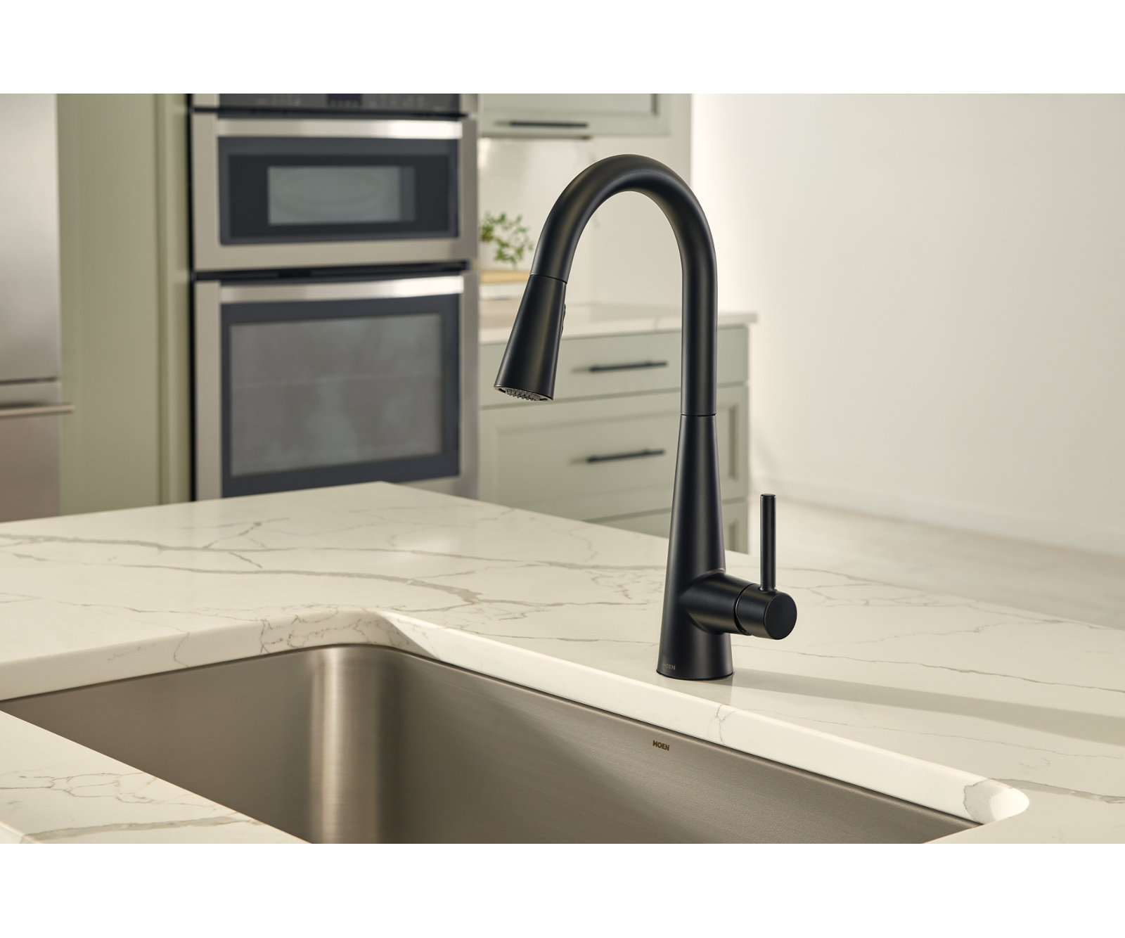Moen Sleek MotionSense Pull-Down Faucet, Matte Black