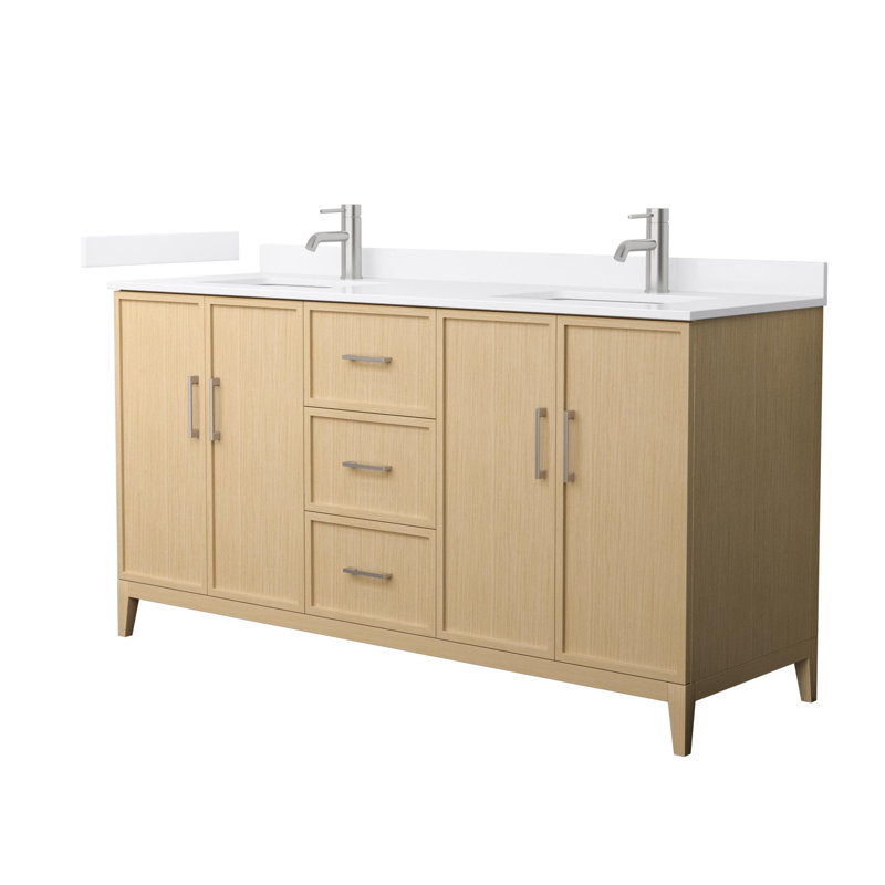 Elan 66'' W Vanity, Tan, Single, Brushed Nickel