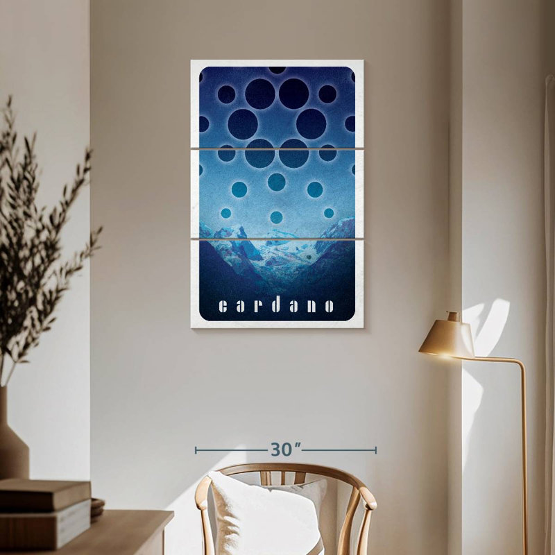 Logo Tergel Crypto-monnaie Cardano IV, H 57 po x l 36 po