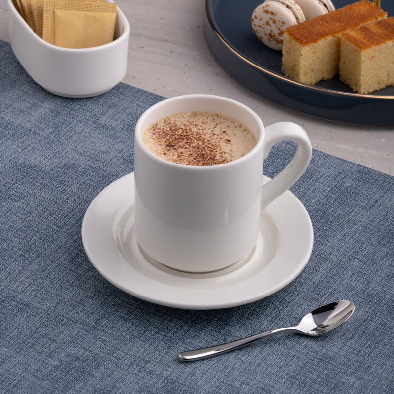 Tasse à café empilable en porcelaine | Ivoire | 6,7 oz, 6,7 oz