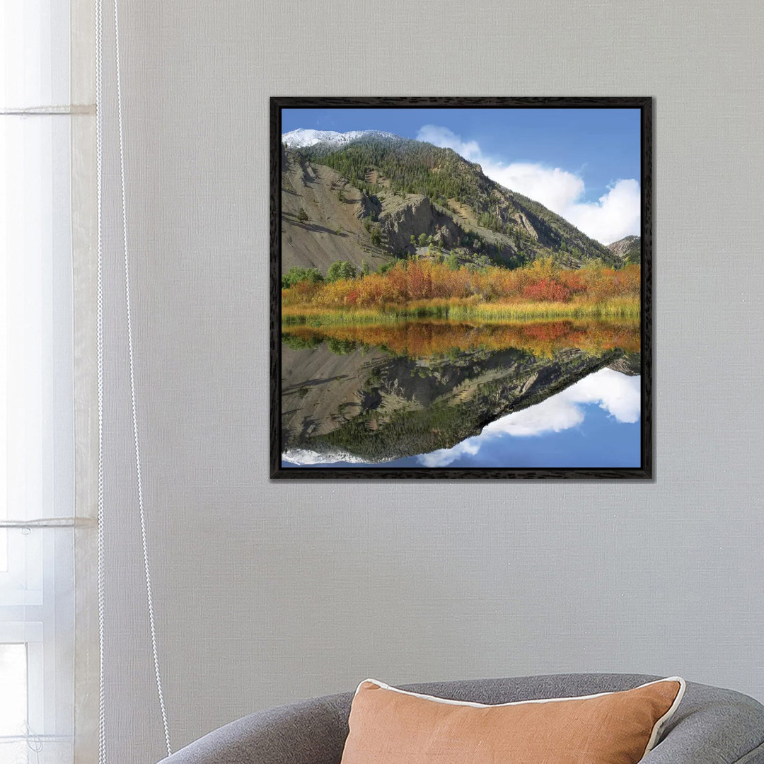 Boulder Mountains Reflected In Pond, Idaho von Tim Fitzharris - Gallery-Wrapped Canvas Giclée on Canvas