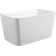 49" Acrylic Freestanding Rectangular Soaking Bathtub With Chrome Overflow And Drain