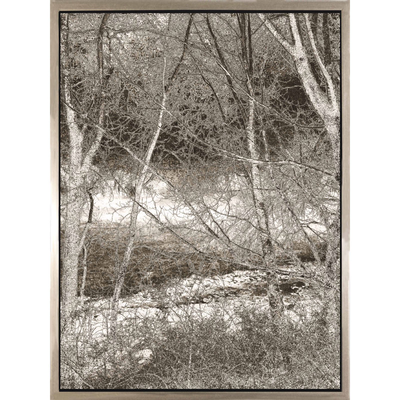 Hidden Creek - peinture sur toile à cadre flottant