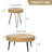Jamnes Solid Wood Top Nesting Coffee Table