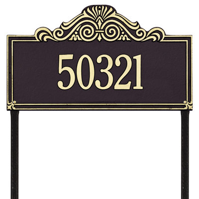 Villa Nova 1-Line Lawn Address Sign
