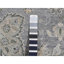 Tapis gris en laine noué à la main 9 pi x 9 pi Oushak 9A x 51 '