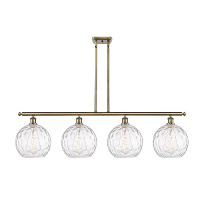 Luminaire suspendu linéaire à 4 lumières pour îlot de cuisine Cindi