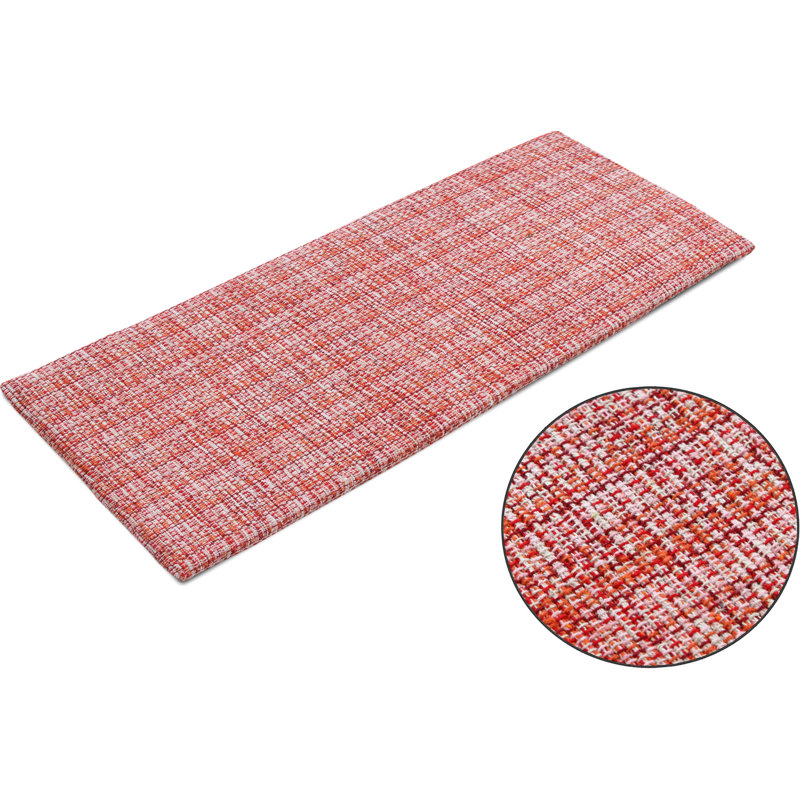 Tapis de couloir de cuisine en coton tissé - rembourré anti-fatigue - polyvalent - 18 po x 48 po, Orange