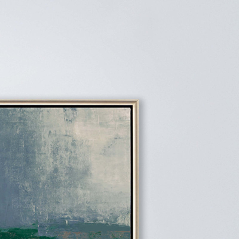 «Abstract Landscape Silver Floater Frame», art mural