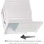 Couvre-boîte à mouchoirs carré - Décoration florale de cerisier blanc et rose - Porte-papier hygiénique en résine pour meubles-lavabos et tables de chevet - Curseur de fond durable