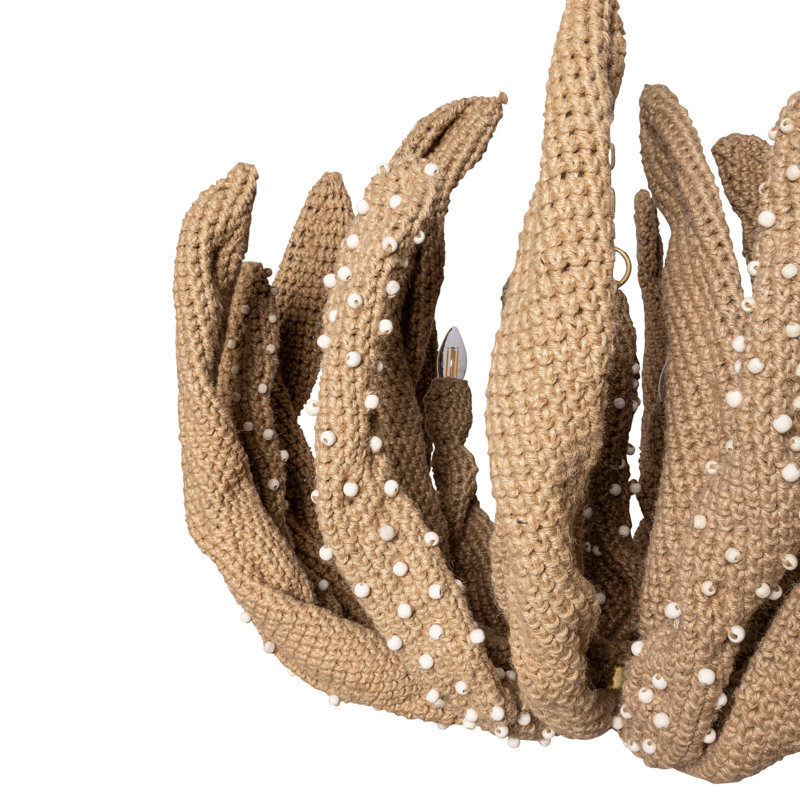 Crocheted Jute Chandelier - Mossel