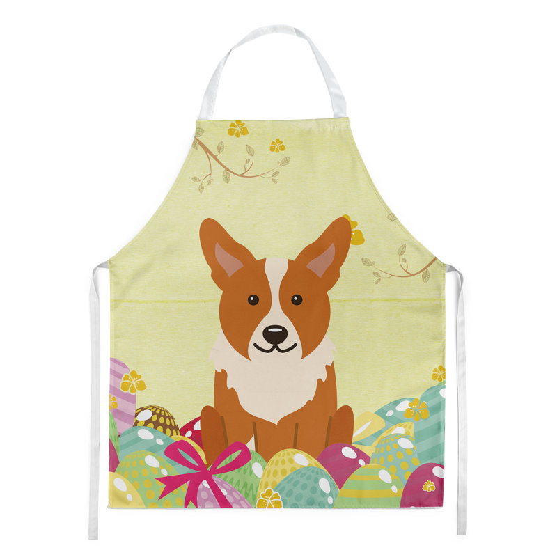 Tablier œufs de pâques, Blond / brun clair / crème, Corgi