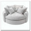 Fauteuil d'appoint rembourré en tissu chenille-928499253