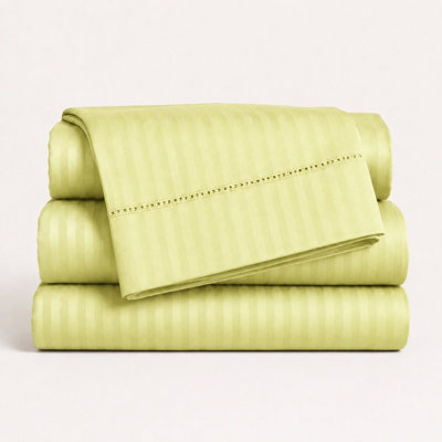 1500 Thread Count Egyptian Cotton Bed Sheet Set by Five Luxe Collection – Luxury Sateen Sheets with Elegant Hemstitch Design, Deep Pocket, Hotel Collection Bedding