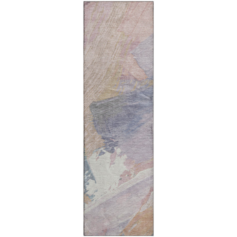 Tapis moderne lavable à la machine de qualité supérieure Elize AMF1511, Tapis de couloir 2 pi 3 po x 7 pi 6 po