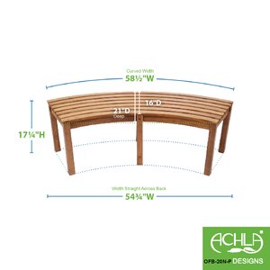 ACHLA Eucalyptus Outdoor Bench & Reviews | Wayfair