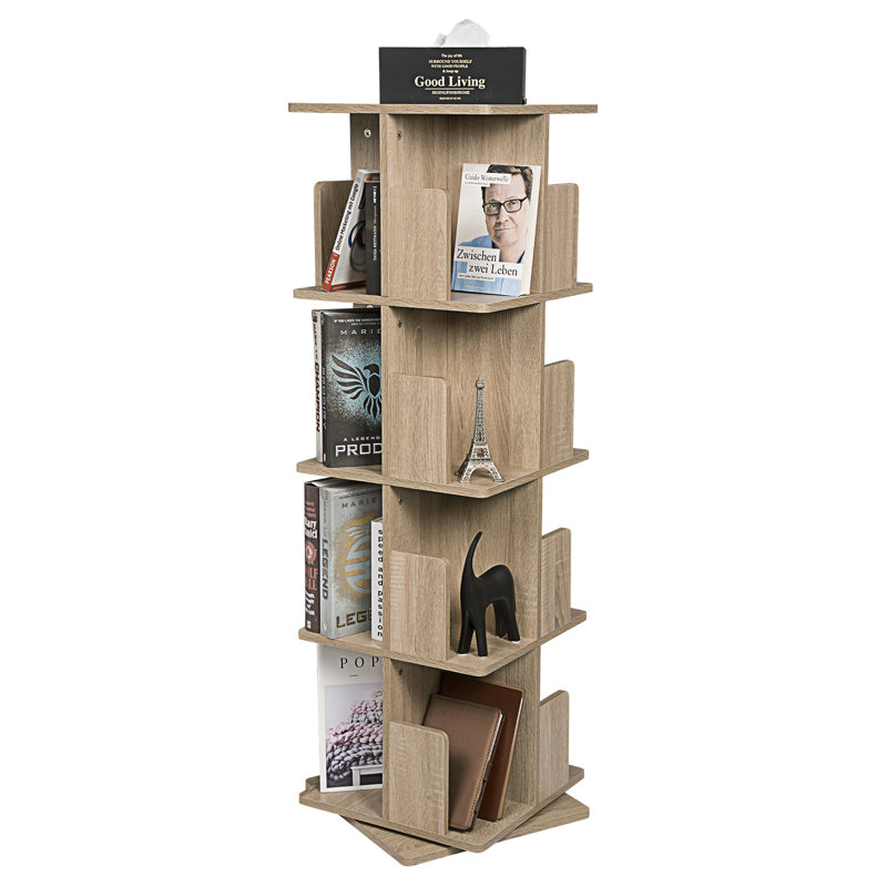 Prattsville 128.3cm H x 39.4cm W Wood Standard Bookcase, Light Oak
