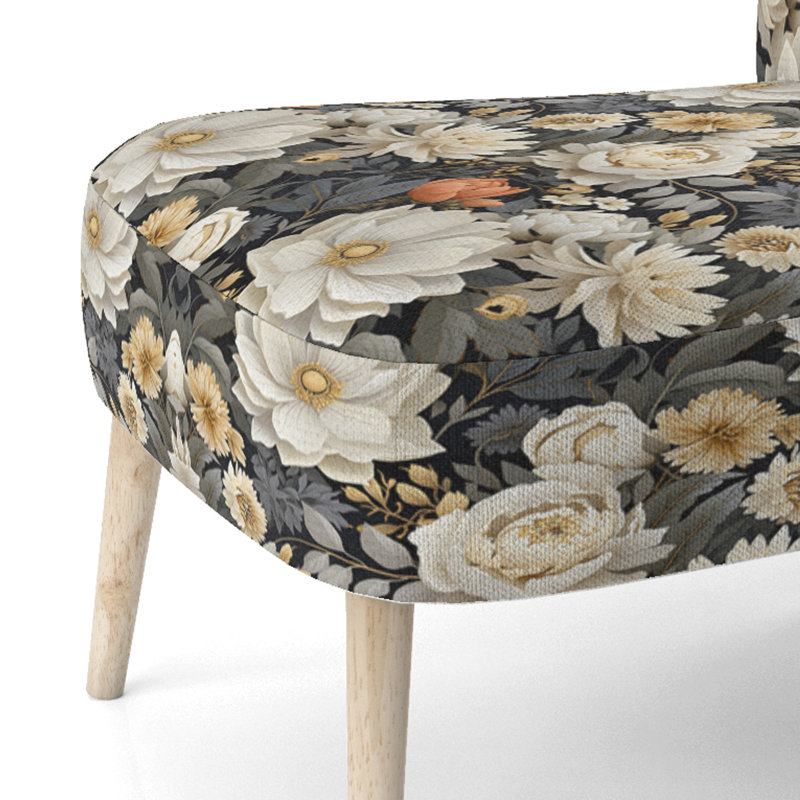 Chaise d'appoint rembourrée Urban Bohemian Poppies
