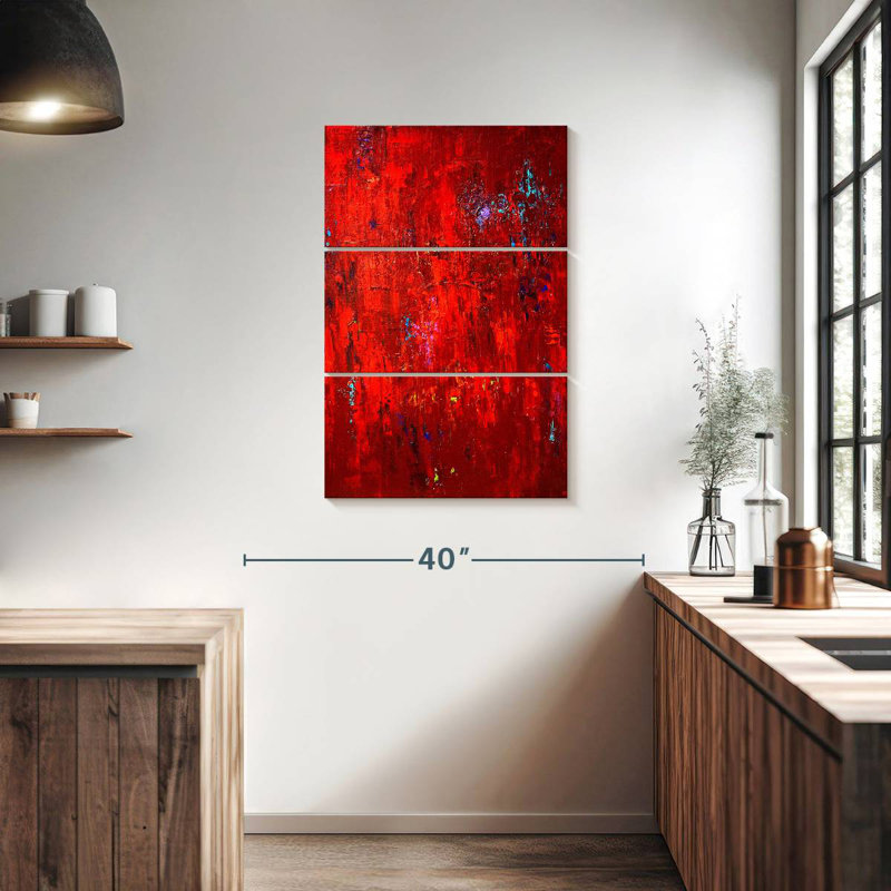 Avery Red I, 38" H x 24" W