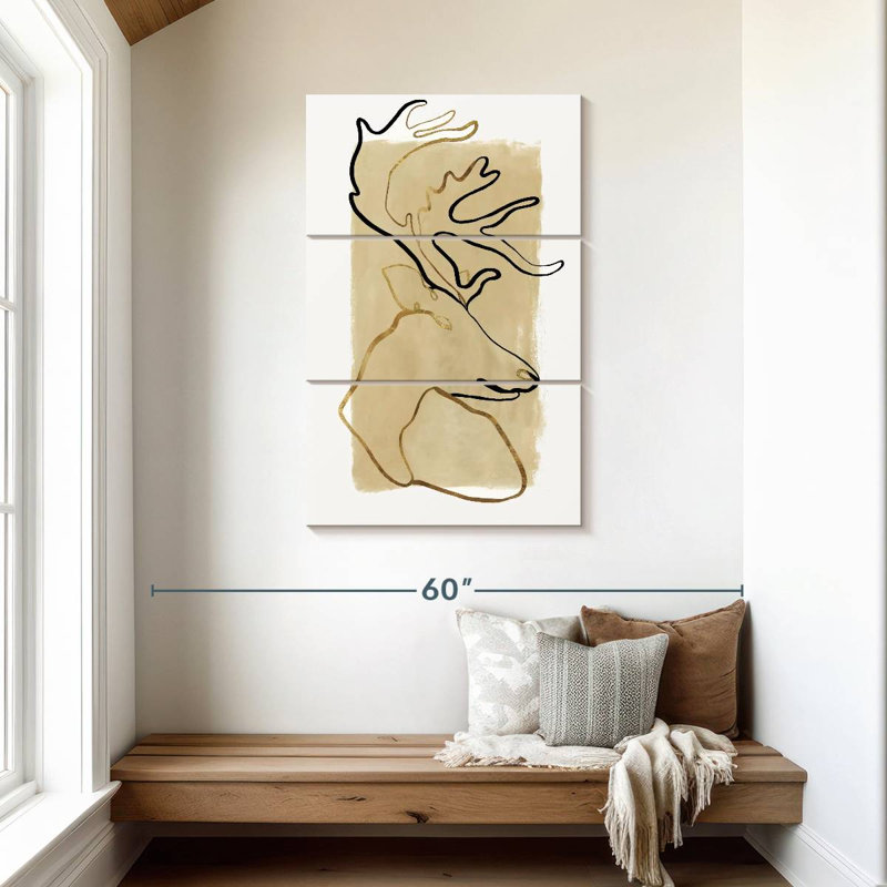 Brampt Antlers, 45" H x 28" W