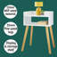 Ontario 40cm W Manufactured Wood Bedside Table