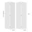 18 po X 80 po Porte pliante en vinyle blanc uni avec trousse de quincaillerie