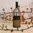 Metal Wine Bottle with Battery Operated Candle