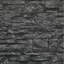 Papier peint gris anthracite noir moderne Roll Faux Stone 3D