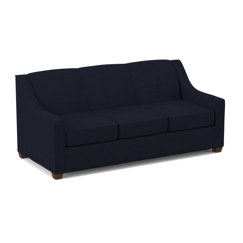 Phillips 76" Sofa Bed with Reversible Cushions, Dillon Luggage, Montana Walnut, Hybrid