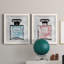 «Blue Wash Perfume», ensemble de 2 peintures sur toile encadrées-853266359-853266363