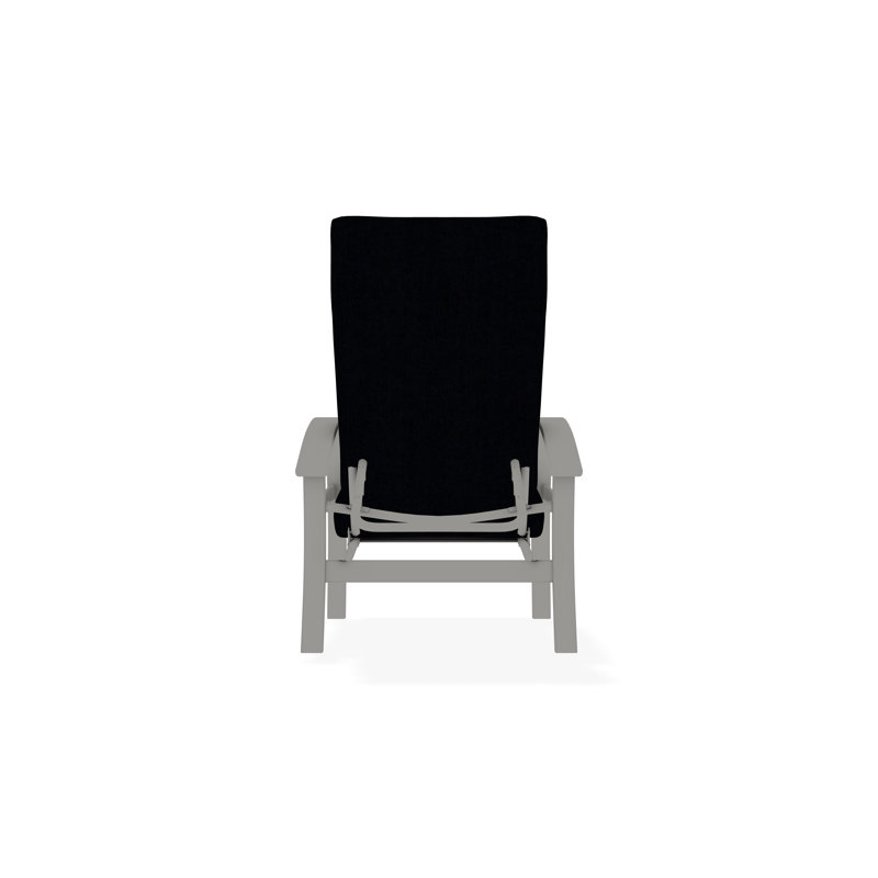 Belle Isle Outdoor Lounge Chair, Snow, Spectrum Indigo Sunbrella®