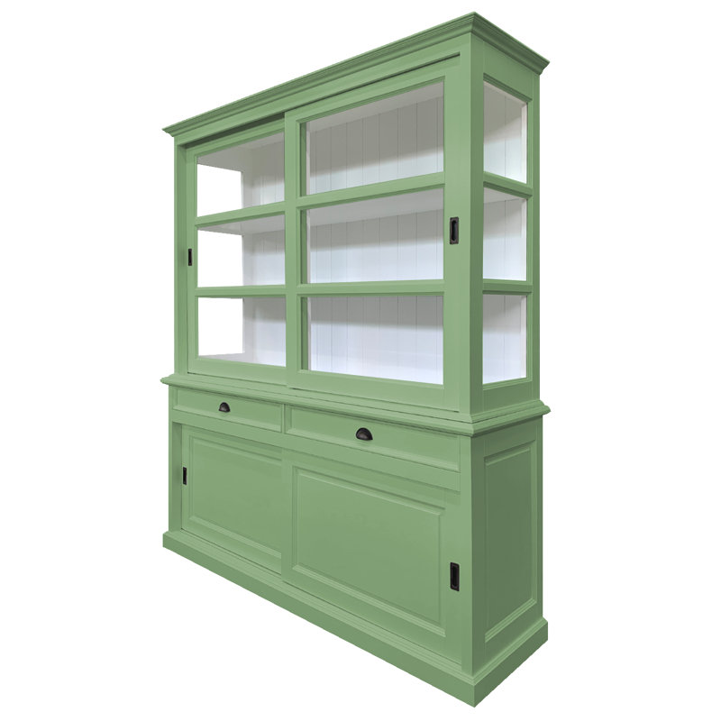 Baya Display Cabinet, Pale Green