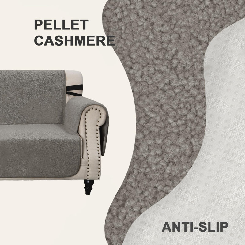 Housse pour canapé en polypropylène / oléfine, Polypropylène gris / oléfine, H 2 po x l 124 po x P 76 po
