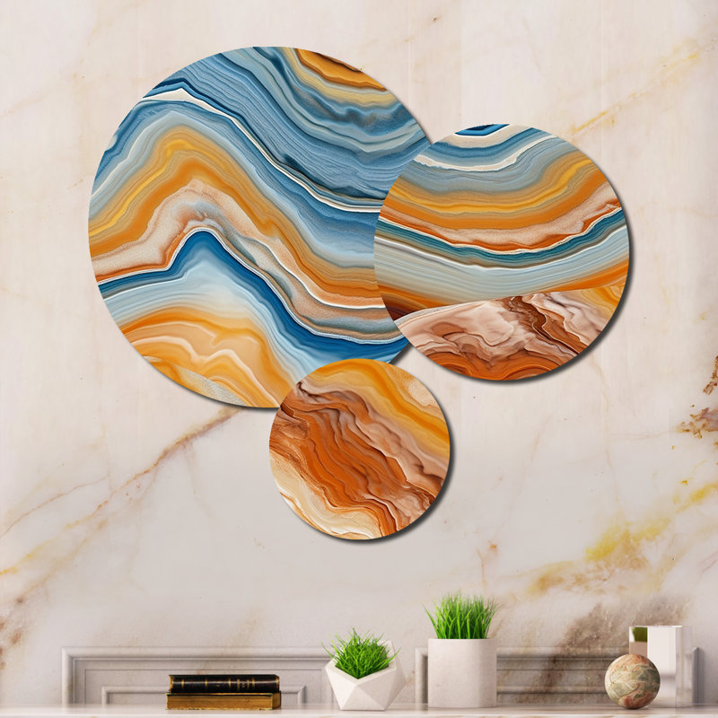Abstract Wall Decor on Metal