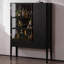 Vitrines noires en bois massif-121320170
