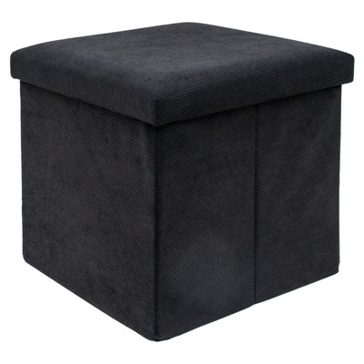 Rowel 38cm Wide Square Footstool Ottoman with Storage