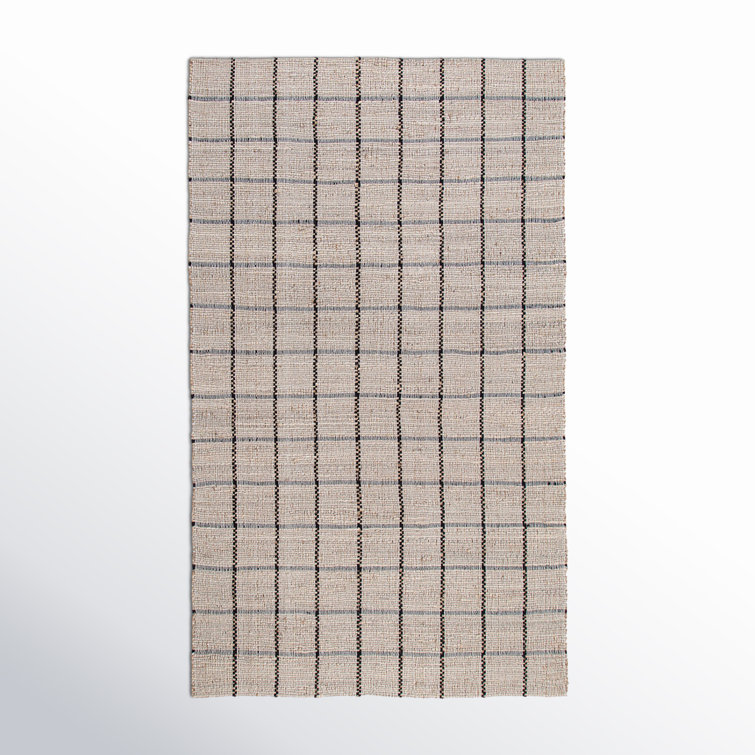 Abagail Light Check in Black/Beige with Backing