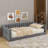 Twin XL Upholstery Daybed With Side Storage Pocket-1367386992
